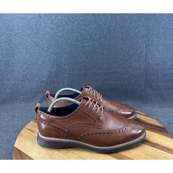 Cole Haan Men's GrandEvolution Wingtip Oxford British Tan Style C26385 9.5W - Picture 1 of 10